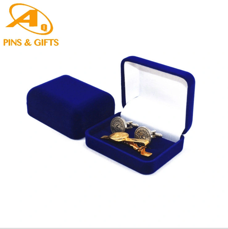Gold Soft Enamel Blank Tie Clip Box Plastic Jewelry & Accessories Cufflink Silver