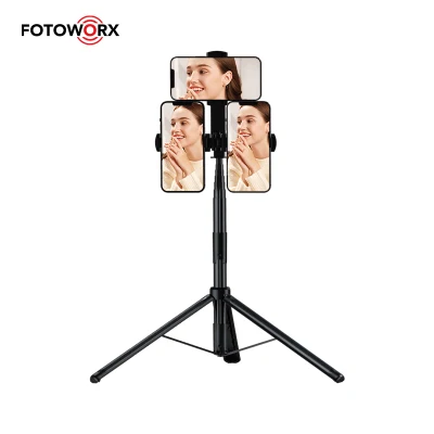 Bastão de selfie com tripé de mesa Fotoworx para transmissão ao vivo de celular