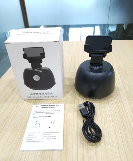 Câmera de rastreamento facial f7 360, suporte automático para celular ai, rotação corporal, bastão de selfie móvel, estabilizador gimbal