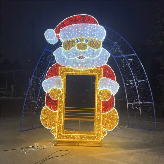 Design grande iluminação LED decorações internas e externas Natal Halloween Festival sessão de fotos 2D selfie luz com motivo